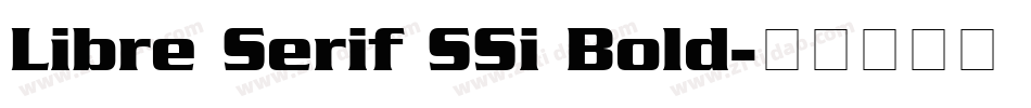 Libre Serif SSi Bold字体转换